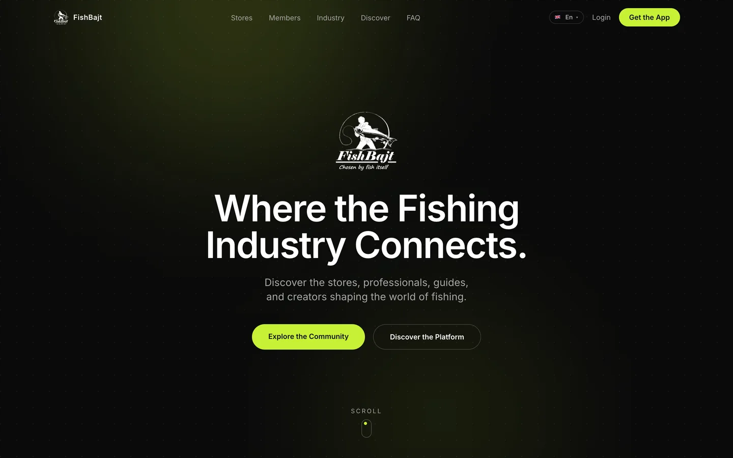 FishBajt website — Where the fishing industry connects.